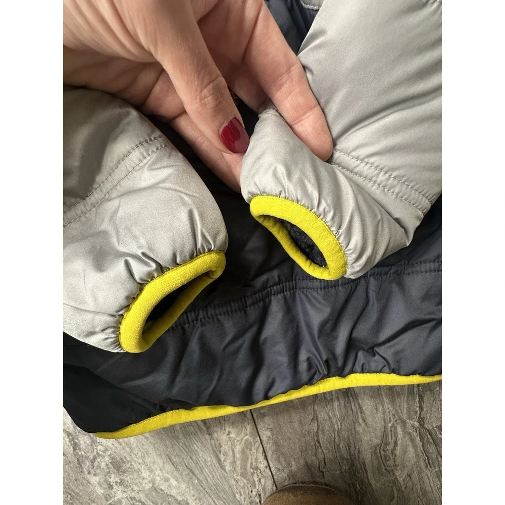 PATAGONIA Tribbles Reversible Insulated Hooded Jacket Forest /Sherpa Boys 6-12M